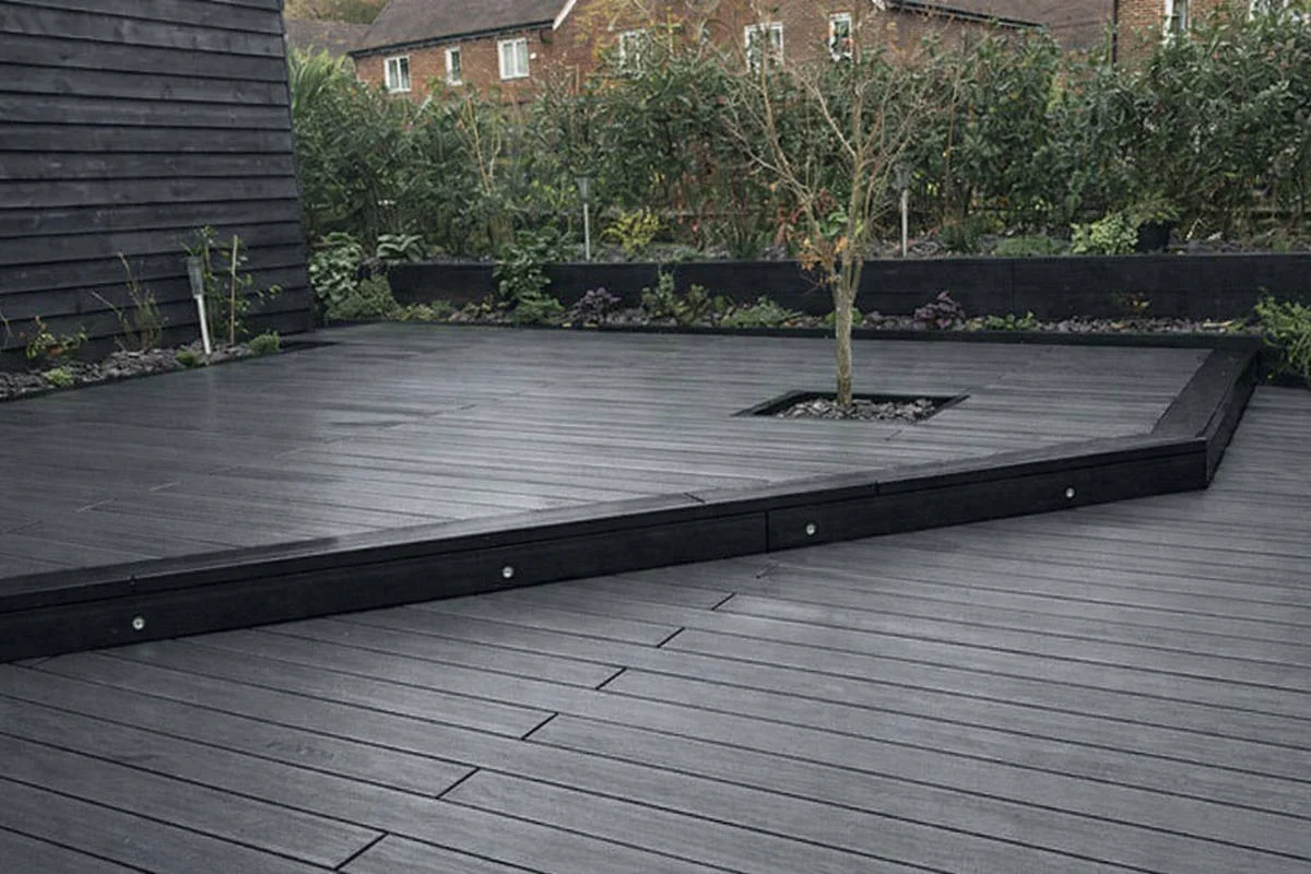 Grey Composite Decking Installation - Cladco